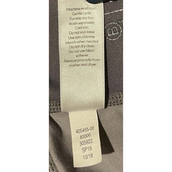 Athleta 2 Tone Cropped Leggings RN 54023 Womens S Gray Yoga Gym Athleisure - Picture 5 of 10